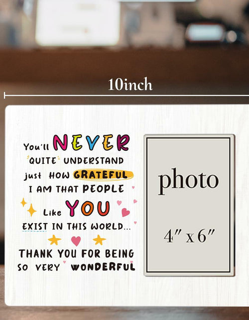 Load image into Gallery viewer, CIANMGD Thank You Picture Frame Inspirational Appreciation Gift 4x6 Wood
