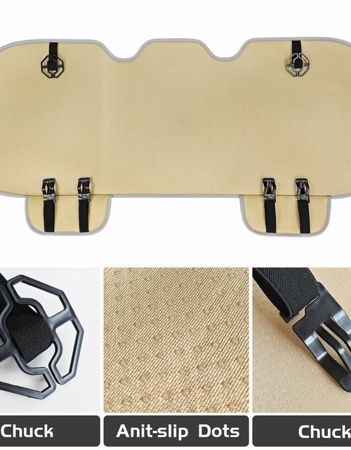 Load image into Gallery viewer, SanQing Universal Rear Car Seat Cover Cotton Linen Cushion Gray Rear
