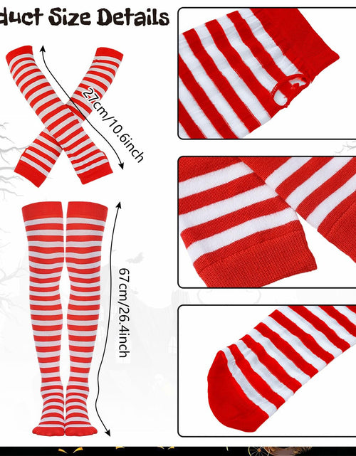 Load image into Gallery viewer, POEWAUVE Women Halloween Fast Food Costume Set Wig Apron Socks Gloves
