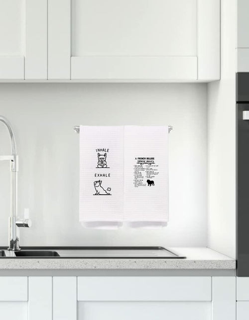 Load image into Gallery viewer, NEGIGA French Bulldog Kitchen Towels 16x24 Set of 4 Frenchie Mom Gifts
