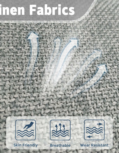 Load image into Gallery viewer, SanQing Universal Rear Car Seat Cover Cotton Linen Cushion Gray Rear
