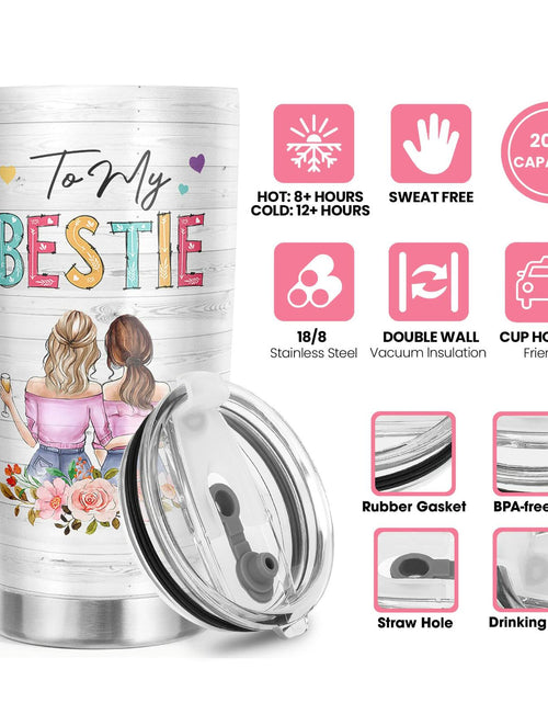 Load image into Gallery viewer, Pawzity Friendship Gift for Women Best Friend BFF 20oz Stainless Steel Tumbler
