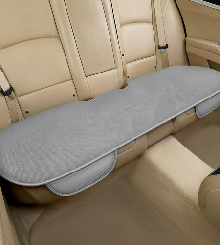 SanQing Universal Rear Car Seat Cover Cotton Linen Cushion Gray Rear