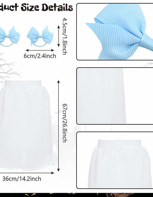 Load image into Gallery viewer, POEWAUVE Women Halloween Fast Food Costume Set Wig Apron Socks Gloves
