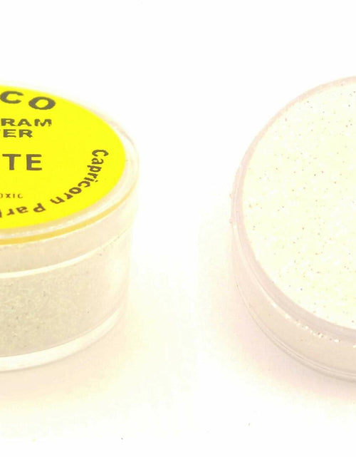 Load image into Gallery viewer, Barco Hologram Glitter White 5g Containers for Cakes Cupcakes Waffles
