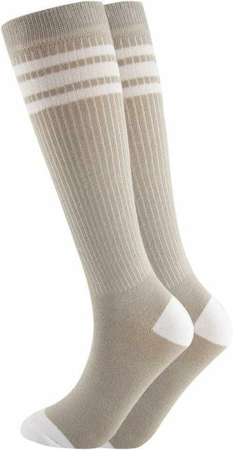 Load image into Gallery viewer, NEVSNEV Knee High Tube Socks Comfortable Breathable Triple Stripes Boys 10-15 YO
