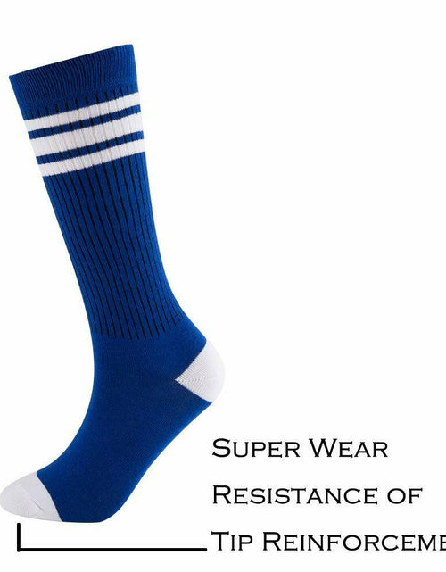Load image into Gallery viewer, NEVSNEV Knee High Tube Socks Comfortable Breathable Triple Stripes Boys 10-15 YO
