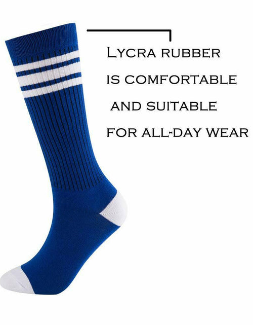 Load image into Gallery viewer, NEVSNEV Knee High Tube Socks Comfortable Breathable Triple Stripes Boys 10-15 YO
