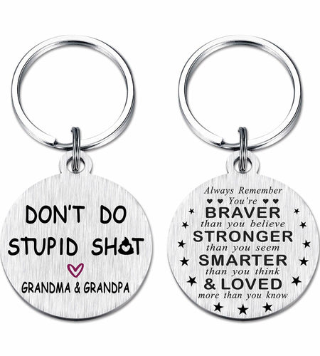 Viayen Teen Boys Valentines Day Gifts Keychain Love Grandpa and Grandma