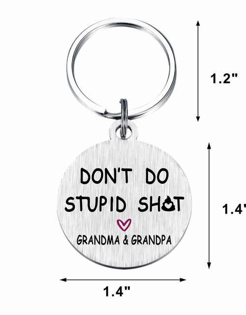 Load image into Gallery viewer, Viayen Teen Boys Valentines Day Gifts Keychain Love Grandpa and Grandma
