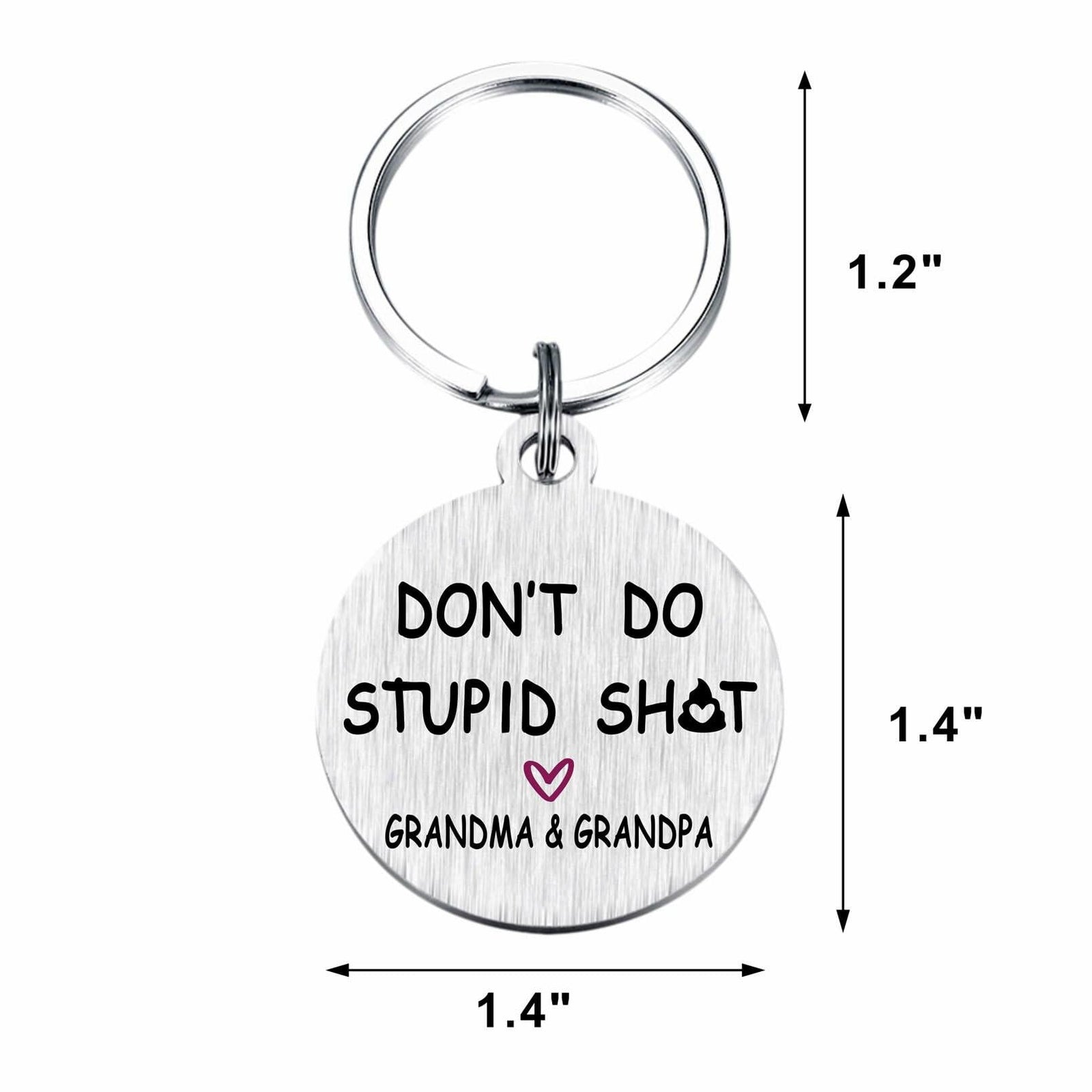 Viayen Teen Boys Valentines Day Gifts Keychain Love Grandpa and Grandma