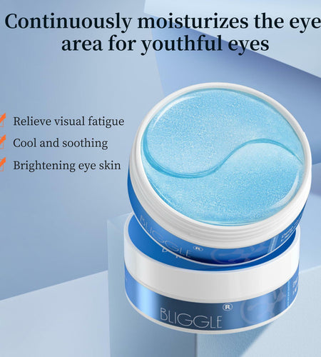 BLIGGLE Under Eye Patches 64 pcs Brightening Hyaluronic Acid Cooling Care