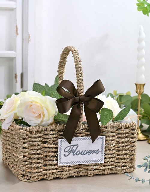 Load image into Gallery viewer, LEEQE Brown Grosgrain Ribbon 1in x 50yd Silk Gift Wrap Crafts
