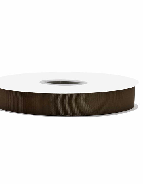 Load image into Gallery viewer, LEEQE Brown Grosgrain Ribbon 1in x 50yd Silk Gift Wrap Crafts
