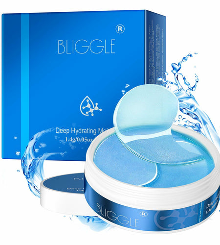 BLIGGLE Under Eye Patches 64 pcs Brightening Hyaluronic Acid Cooling Care