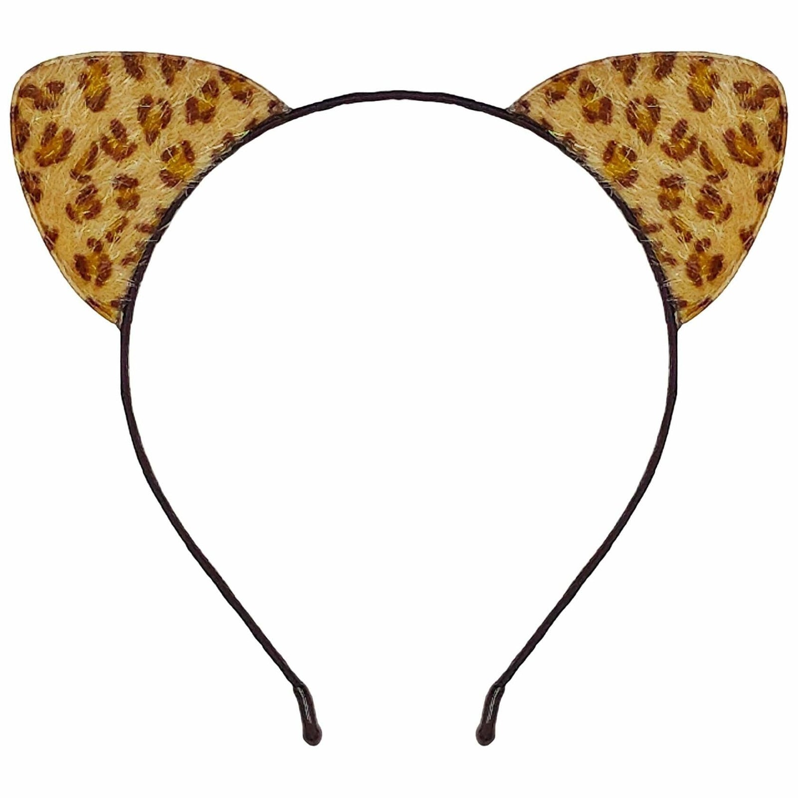 IGMaryBox Cat Ears Headband Black Velvet Leopard Print Animal Hairband