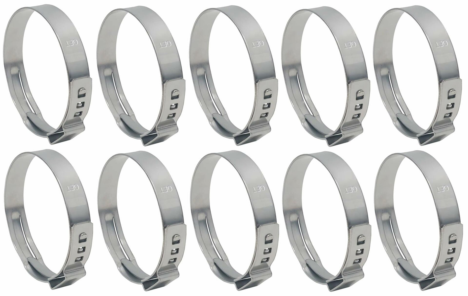 OCS Parts Oetiker Ear Clamps 167 Series 304 Stainless Steel 38.5mm 10 Pack