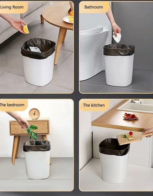 Load image into Gallery viewer, Diyalor 2.6 Gallon Small Black Trash Bags 60 Count Bathroom Kitchen Office
