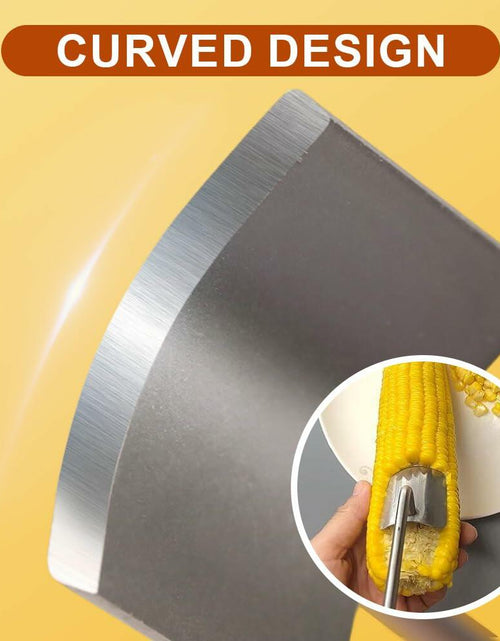 Load image into Gallery viewer, Wegodal Stainless Steel Corn Stripping Tool Long Handle Kitchen Peeler A-1Pcs
