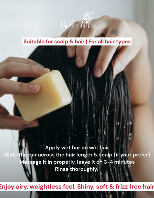 Load image into Gallery viewer, Rustic Art Amla Methi Hair Conditioning Bar Sulphate Silicone Free
