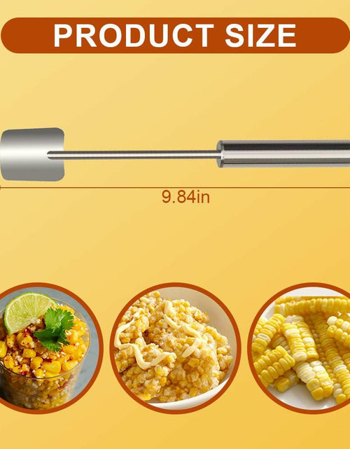 Load image into Gallery viewer, Wegodal Stainless Steel Corn Stripping Tool Long Handle Kitchen Peeler A-1Pcs

