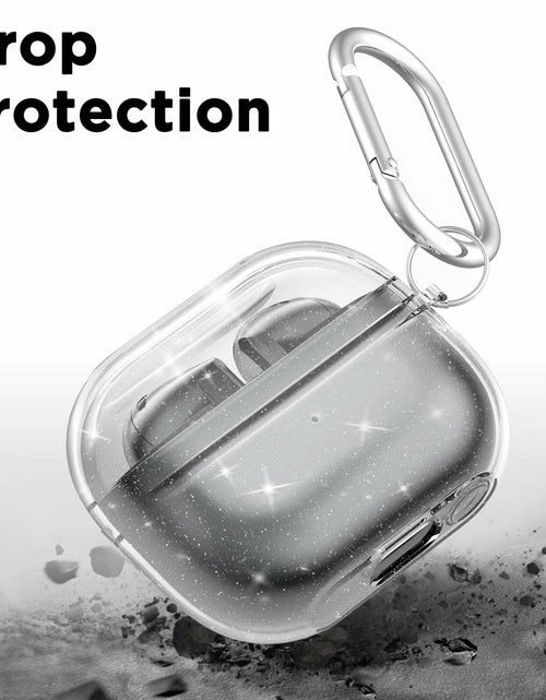 Load image into Gallery viewer, OFELUMTIZE Galaxy Buds 3 Pro Case Cover Glitter Clear Silicone Keychain Kit
