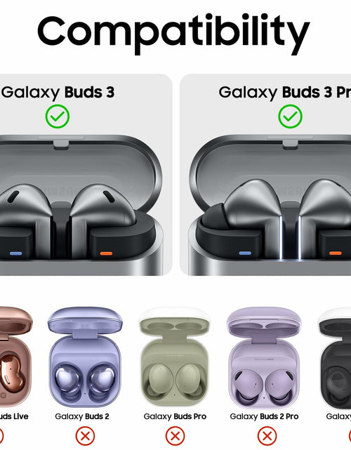 Load image into Gallery viewer, OFELUMTIZE Galaxy Buds 3 Pro Case Cover Glitter Clear Silicone Keychain Kit

