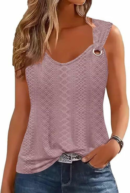 Load image into Gallery viewer, Yuaelria American Flag Star Baseball Tank Vest Pink Size L
