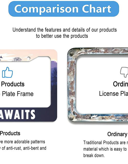 Load image into Gallery viewer, Larkverk Mountains License Plate Frame Aluminum Stainless 12x6 US Standard
