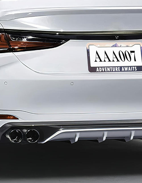 Load image into Gallery viewer, Larkverk Mountains License Plate Frame Aluminum Stainless 12x6 US Standard
