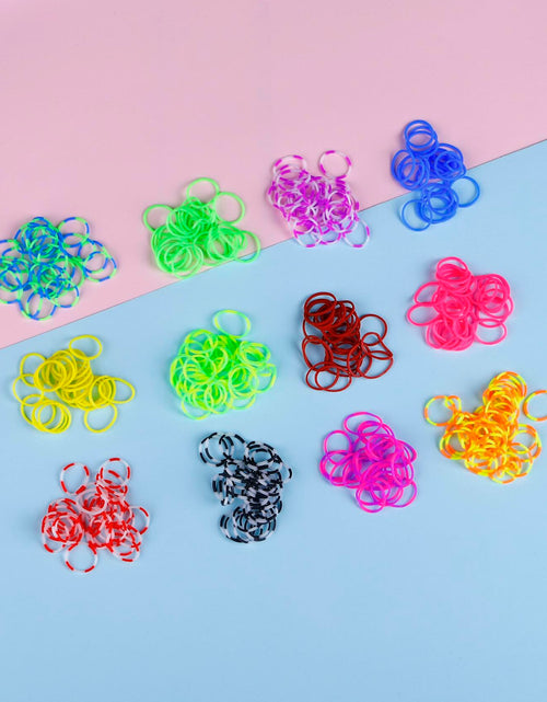 Load image into Gallery viewer, YUSLROB Rubber Band Bracelet Making Kit 2000+ Multi-Color Bands Kids

