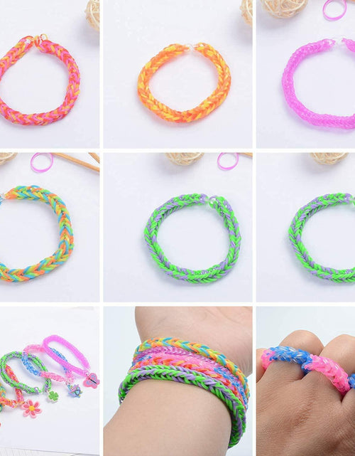 Load image into Gallery viewer, YUSLROB Rubber Band Bracelet Making Kit 2000+ Multi-Color Bands Kids
