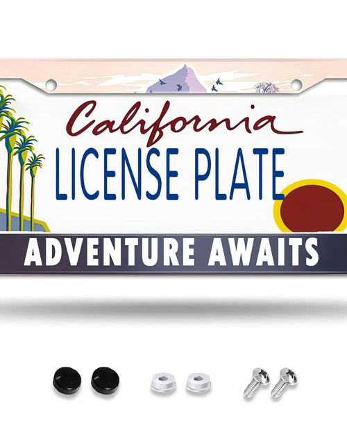 Load image into Gallery viewer, Larkverk Mountains License Plate Frame Aluminum Stainless 12x6 US Standard
