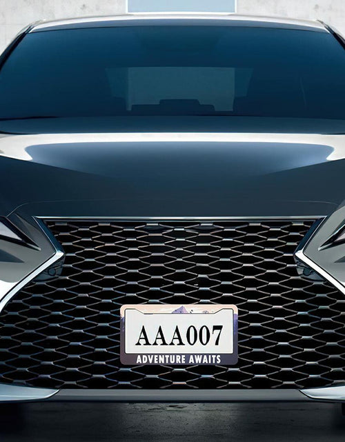 Load image into Gallery viewer, Larkverk Mountains License Plate Frame Aluminum Stainless 12x6 US Standard
