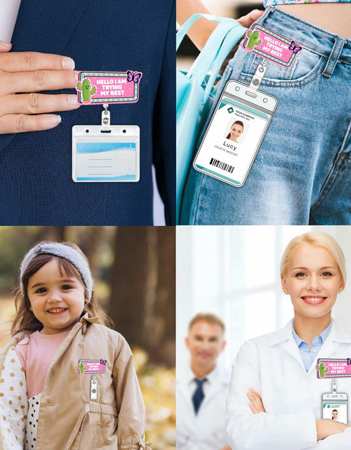 Load image into Gallery viewer, Hitluste Funny Nurse Badge Reel Retractable Clip Acrylic Medical Badge Holder
