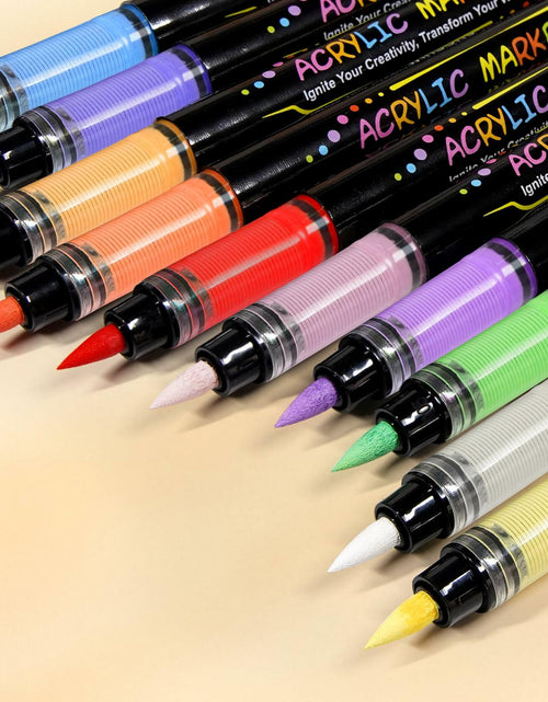 Load image into Gallery viewer, WINSONS 24 Colors Direct Liquid Ink Permanent Acrylic Markers Multi-Surface
