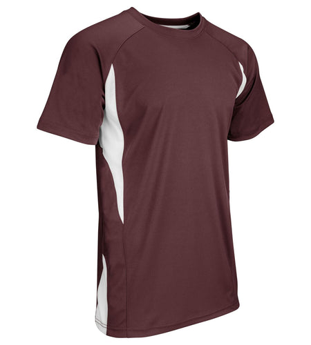 Champro Top Spin Lightweight Polyester Baseball Jersey Maroon White Youth XL