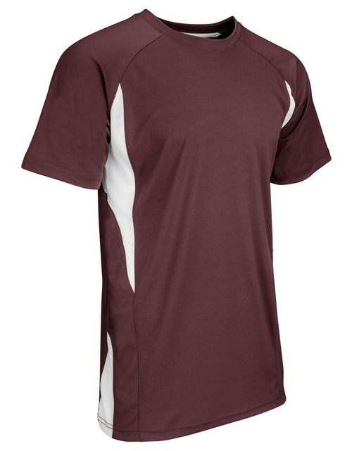 Load image into Gallery viewer, Champro Top Spin Lightweight Polyester Baseball Jersey Maroon White Youth XL
