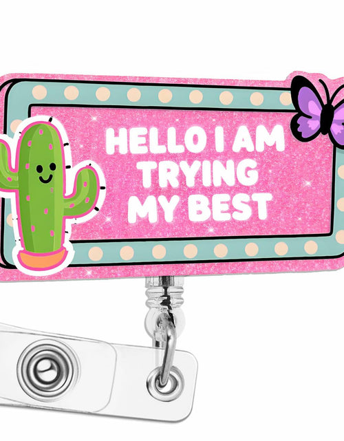 Load image into Gallery viewer, Hitluste Funny Nurse Badge Reel Retractable Clip Acrylic Medical Badge Holder
