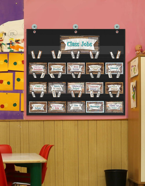 Load image into Gallery viewer, Fulmoon 86 Pc Class Jobs Pocket Chart Set Teacher Helper Home Sweet
