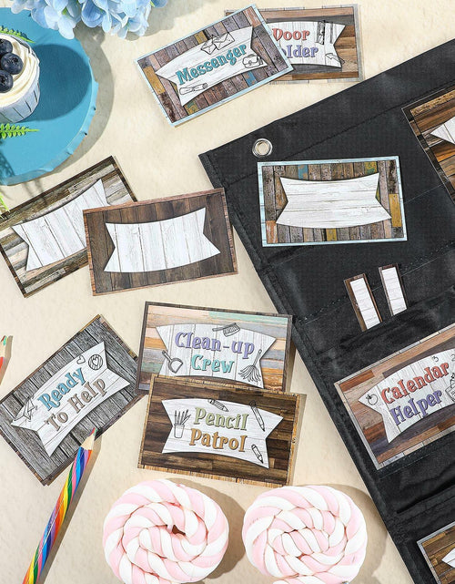 Load image into Gallery viewer, Fulmoon 86 Pc Class Jobs Pocket Chart Set Teacher Helper Home Sweet
