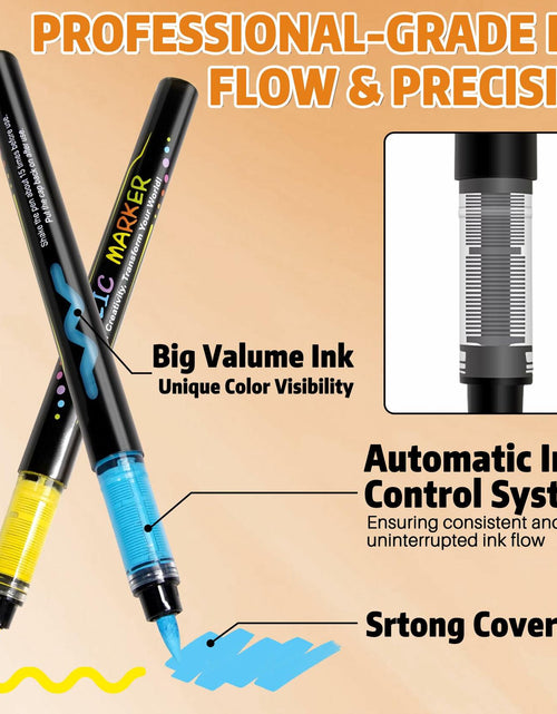 Load image into Gallery viewer, WINSONS 24 Colors Direct Liquid Ink Permanent Acrylic Markers Multi-Surface
