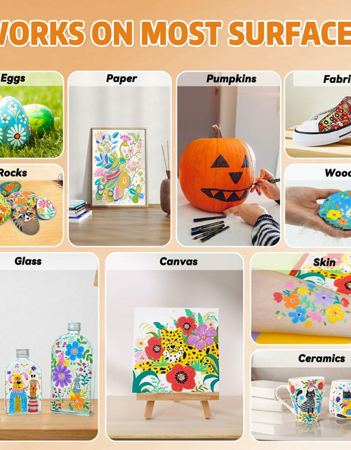 Load image into Gallery viewer, WINSONS 24 Colors Direct Liquid Ink Permanent Acrylic Markers Multi-Surface
