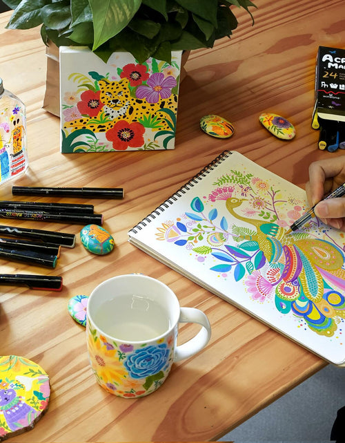 Load image into Gallery viewer, WINSONS 24 Colors Direct Liquid Ink Permanent Acrylic Markers Multi-Surface
