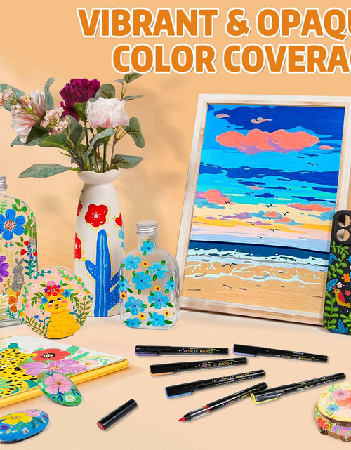 Load image into Gallery viewer, WINSONS 24 Colors Direct Liquid Ink Permanent Acrylic Markers Multi-Surface
