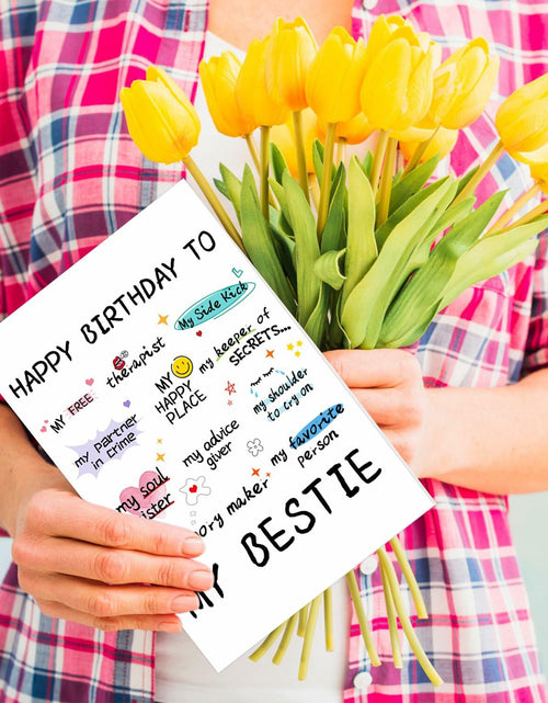 Load image into Gallery viewer, NPCSWXQ Funny Birthday Card for Bestie Friendship 4.7x7.1in with Envelope
