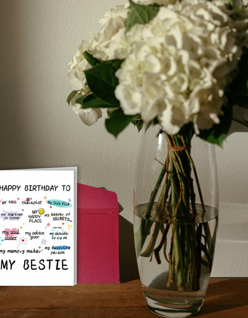Load image into Gallery viewer, NPCSWXQ Funny Birthday Card for Bestie Friendship 4.7x7.1in with Envelope
