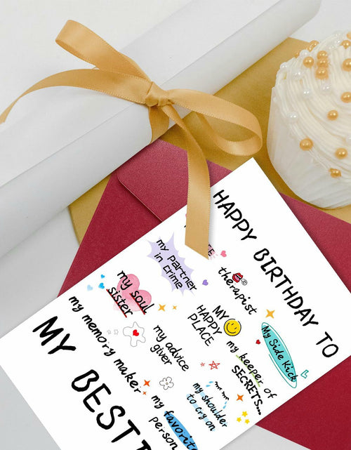 Load image into Gallery viewer, NPCSWXQ Funny Birthday Card for Bestie Friendship 4.7x7.1in with Envelope

