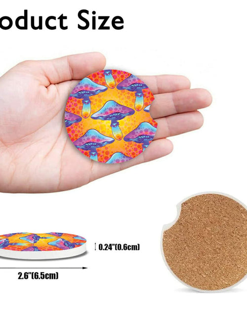 Load image into Gallery viewer, HOMETRIP Absorbent Ceramic Car Coasters Cork Back 2.56'' Sea Turtle 2pcs

