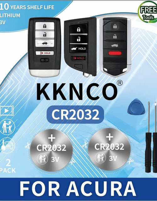 Load image into Gallery viewer, KKNCO Key Fob Battery Replacement for Acura Smart Remote Pack of 2 Batteries
